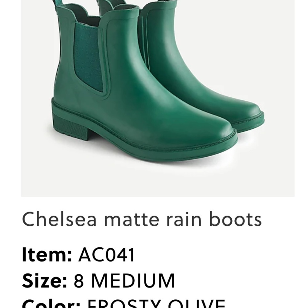 Brand new jcrew rainboots